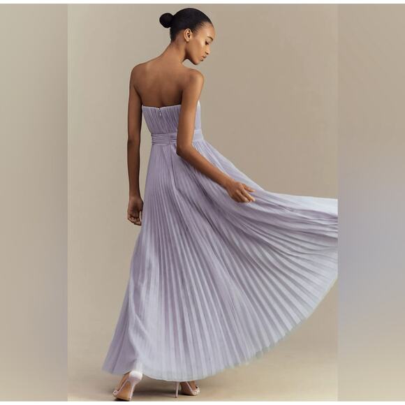 Hutch Cataline Sweetheart Strapless Maxi Dress Anthropologie - Picture 2 of 7